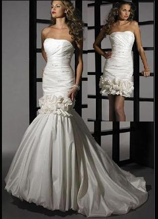 convertible mermaid wedding dress