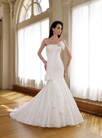 Strapless Elegant Mermaid Style Wedding Dress Lovely Strapless Elegant Mermaid Style Wedding Dress