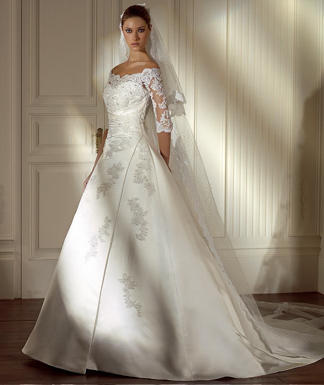 Lace And Satin Bridal Gown 317 50
