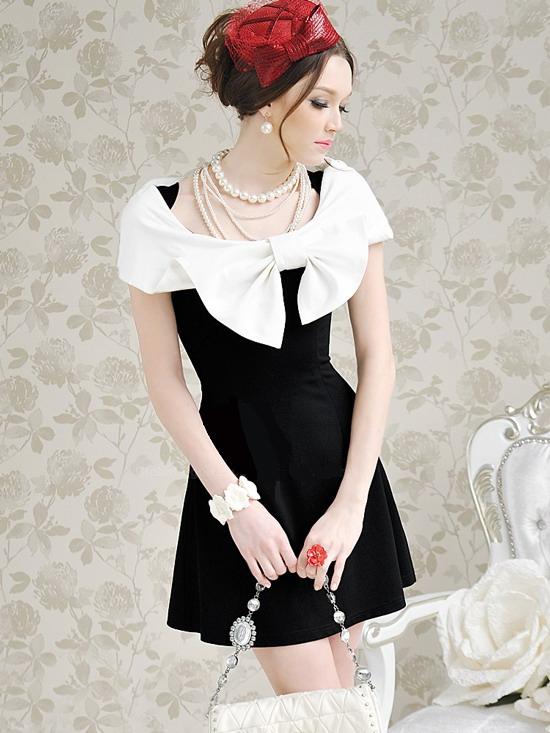 Elegant BowTie Mini Dress, dainty and feminine and is available in